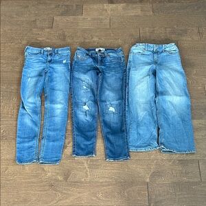 abercrombie kids Blue Denim Jeans Trio